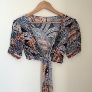 Flynn Skye Wrap Crop Top